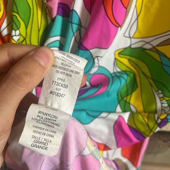 Trina Turk Kaleidoscope Floral Tunic Cover Up in Multi - Picture 12 of 16